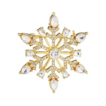 Brosje med snøstjerne