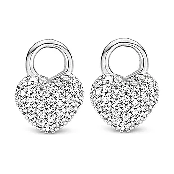 Ti Sento, Charms til ørering i 925 sølv med zirkonia