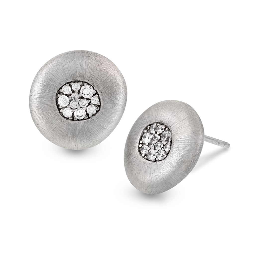 Pan Jewelry, Øredobber i sølv med zirkonia