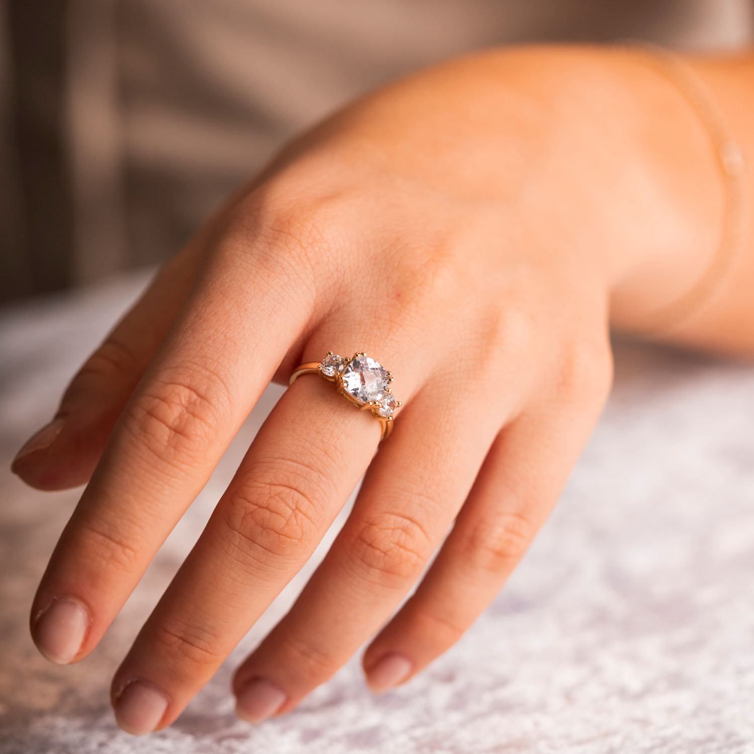 Bilde nummer 3 av Pan Jewelry, Ring i forgylt 925 sølv med zirkonia