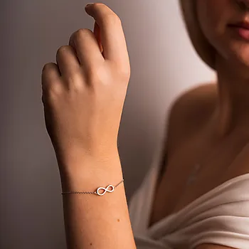 Bilde nummer 2 av Pan Jewelry, armbånd i 925 sølv med evighetstegn