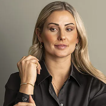 Bilde nummer 3 av Pan Jewelry, Ring i 925 forgylt sølv med zirkonia