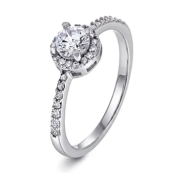 Eternal Halo ring i 925 sølv