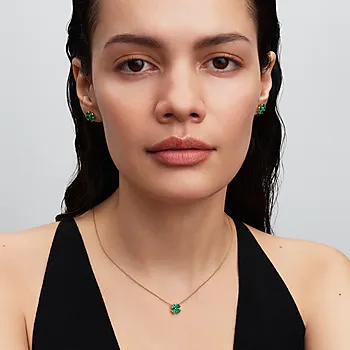 Bilde nummer 2 av Smykke i 925 forgylt sølv med firkløver