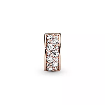 Pandora Moments, Klemmecharm i 925 rosèforgylt sølv med zirkonia