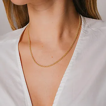 Bilde nummer 2 av Kjede i 925 forgylt sølv