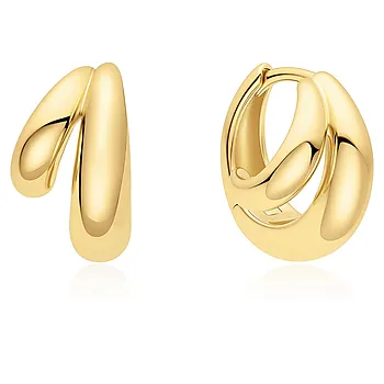 Bilde nummer 4 av Øreringer i 925 forgylt sølv