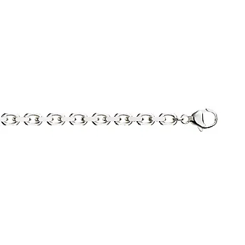Pan Jewelry, Anker armlenke i 925 rhodinert sølv, 4 mm