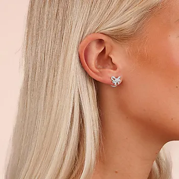 Bilde nummer 2 av Ribbon øredobber i messing med sløyfe