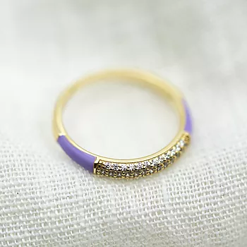 Bilde nummer 2 av Pan Jewelry, Emanuella ring i 925 forgylt sølv med zirkonia