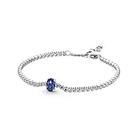 Pandora timeless, Tennisarmbånd i 925 sølv med blå krystall