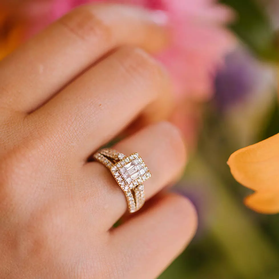 Bilde nummer 2 av Elizabeth Diamantring i 585 gult gull 1,00 ct