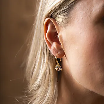 Bilde nummer 3 av Pan Jewelry Drops, Øredobber i 585 gult gull med Bergkrystall