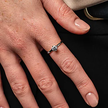 Bilde nummer 3 av Contessa LAB diamantring 585 hvitt gull 0,50 ct