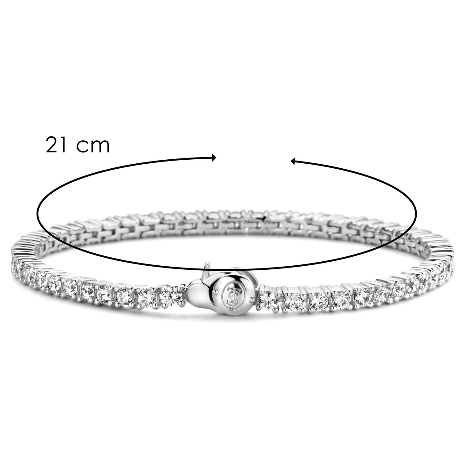 Bilde nummer 4 av Ti Sento, Tennisarmbånd i 925 sølv  med zirkonia