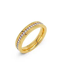 Josefin ring i forgylt stål med zirkonia