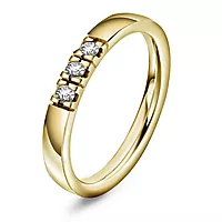 Pan Jewelry, Lady alliansering i 585 gull med diamanter 0,21 ct TWSI