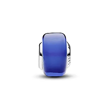 Bilde nummer 3 av Pandora Moments, Charm i 925 sølv med blått muranoglass