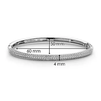 Bilde nummer 4 av Ti Sento, Armring i  925 sølv med zirkonia