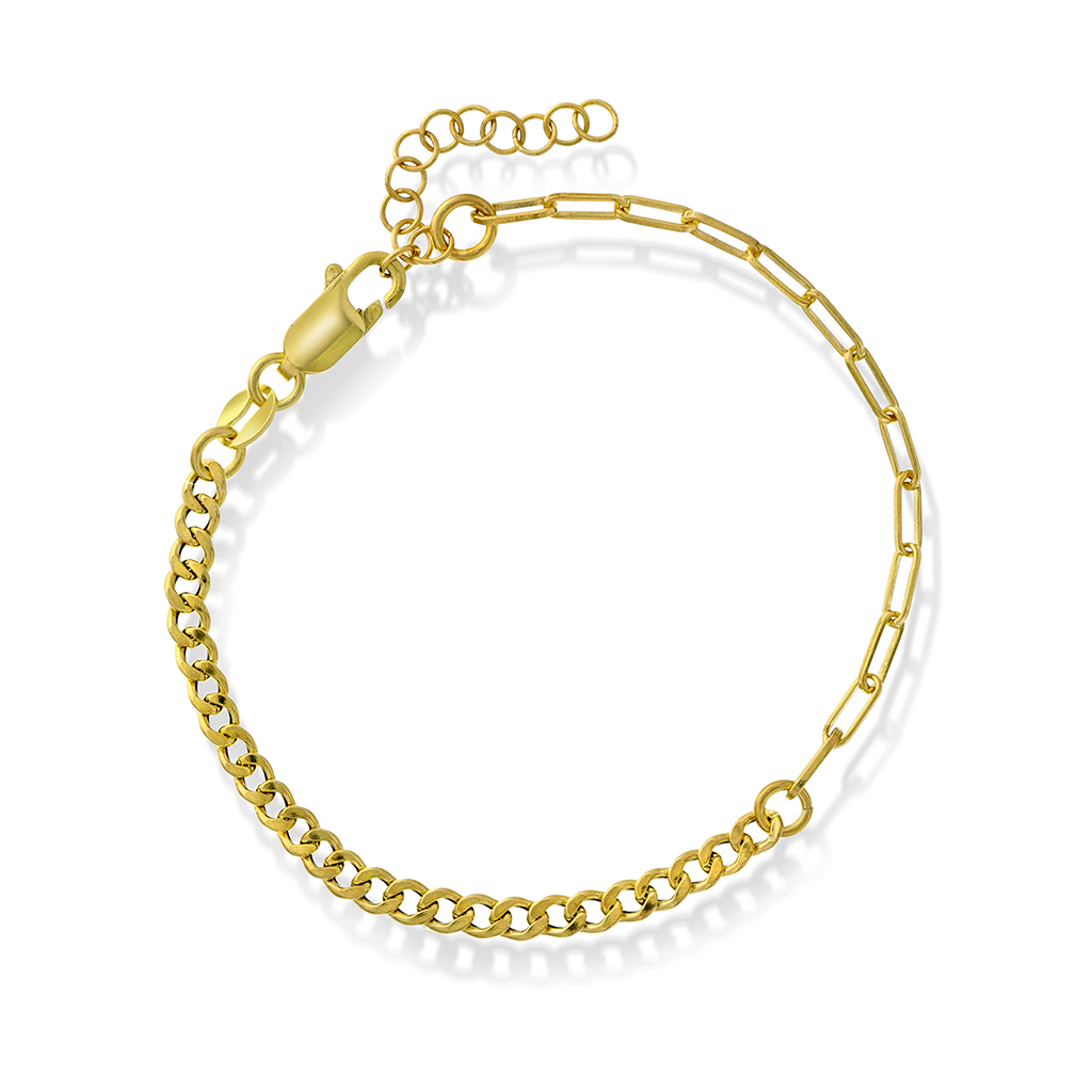 Pan Jewelry, Armbånd i forgylt 925 sølv 19 cm