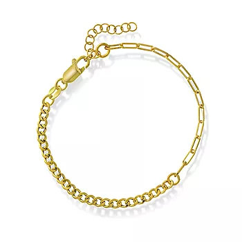 Pan Jewelry, Armbånd i forgylt 925 sølv 19 cm