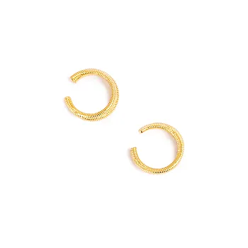 Save me ear cuffs i forgylt messing
