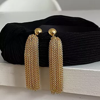Bilde nummer 3 av Janne Formoe by Pan Jewelry, Øredobber i forgylt sølv