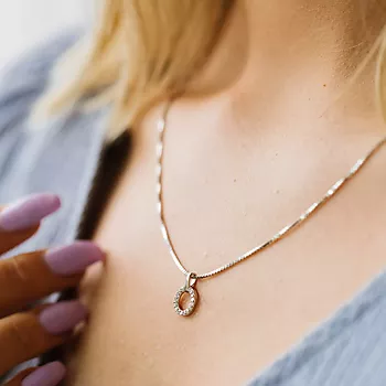 Bilde nummer 3 av Pan Jewelry, Smykkesett i 925 sølv med zirkonia og sirkel