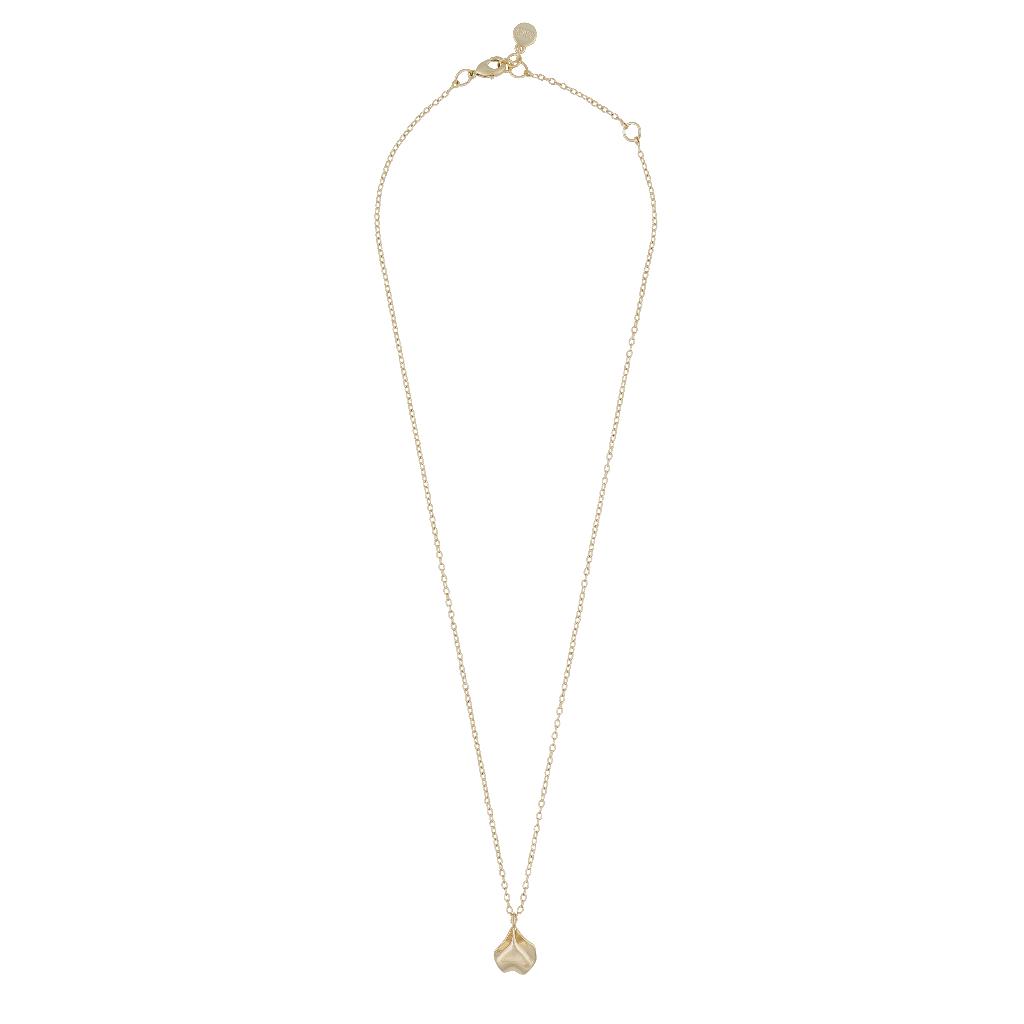 SNÖ of Sweden Hilma Pendant Necklace Plain Gold 45cm