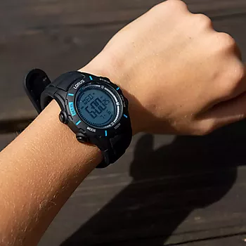 Bilde nummer 3 av Lorus, Barneklokke med digital visning og sort silikonrem