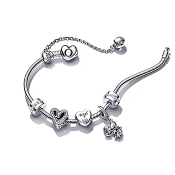 Bilde nummer 4 av Pandora Moments, Armbånd i 925 sølv med hjertelås