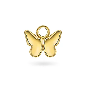 Fly By charms i 925 forgylt sølv