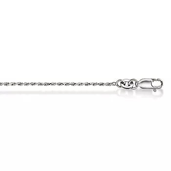 Pan Jewelry, Cordel kjede i 925 sølv 1,4 mm, 83 cm