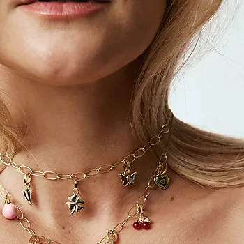 Bilde nummer 2 av Fly By charms i 925 forgylt sølv