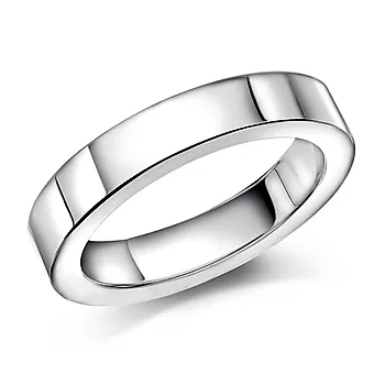 Giftering i 925 sølv | 4 mm bredde