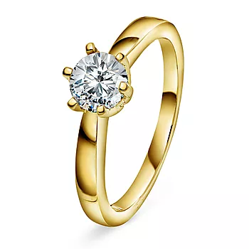 Olivia diamantring i 585 gult gull 0,70 ct