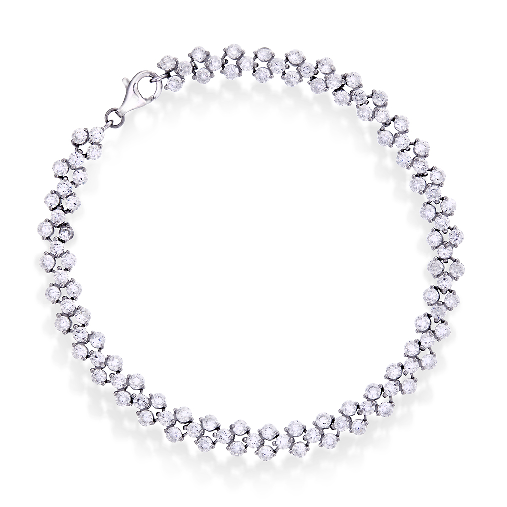 Pan Jewelry, Armbånd i 925 sølv med zirkonia