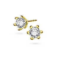 Vida diamantøredobber i 585 gult gull 0,40 ct