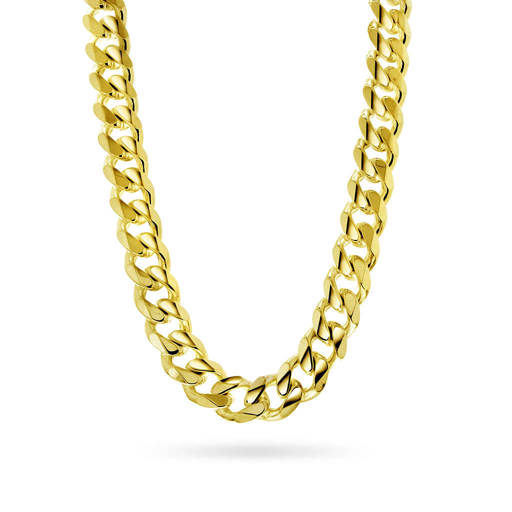 Pan Jewelry, Panser kjede i forgylt sølv 15,8 mm, 50 cm