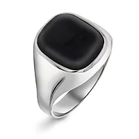 Ring i 925 sølv med onyx