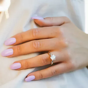 Bilde nummer 2 av Olivia diamantring i 585 hvitt gull 2,00 ct TWSI2