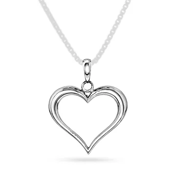 Pan Jewelry, Anheng i 585 hvitt gull hjerte