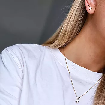Bilde nummer 3 av Pan Jewelry, Øredobber i 585 gult gull med zirkonia