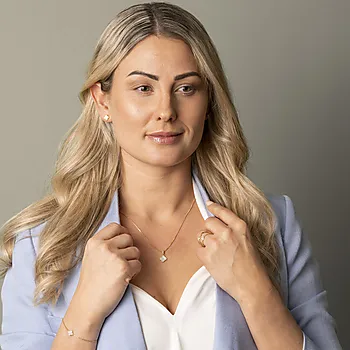 Bilde nummer 3 av Pan Jewelry, Bølge ring i 925 forgylt sølv
