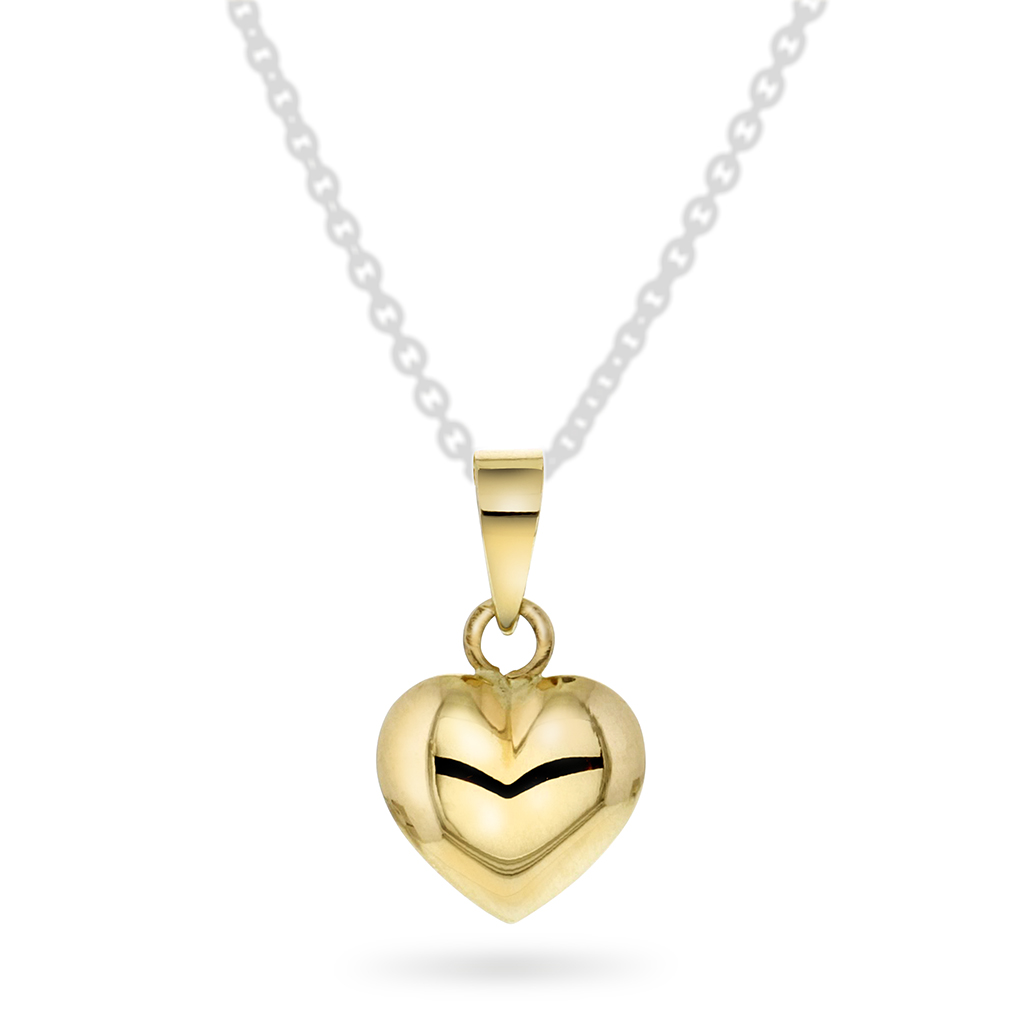 Pan Jewelry, anheng i 585 gult gull med hjerte
