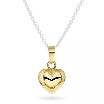 Pan Jewelry, anheng i 585 gult gull med hjerte
