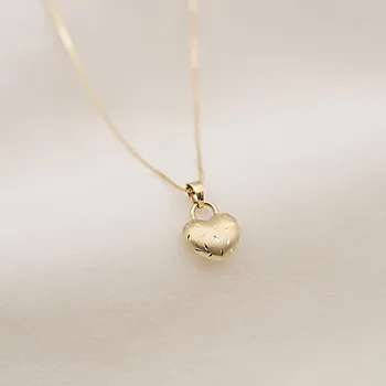 Bilde nummer 2 av Smykke til barn i 585 gult gull med hjerte