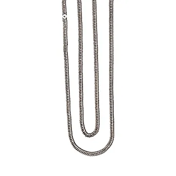 Breikjede i 830 oksidert sølv, 1 m