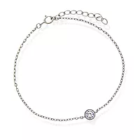 Pan Jewelry, Armbånd i 925 sølv med hvit zirkonia