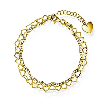 Armbånd i 925 forgylt sølv